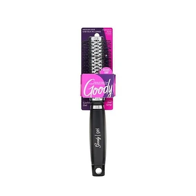 Brosse à cheveux Goody Gelous Grip - Brosse ronde chaude infusée d'ions - 1Ct Brosse Goody Ion