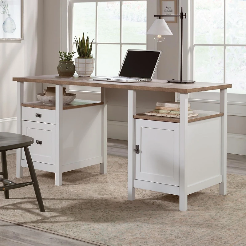 Sauder Cottage Road Desk, White, 430056