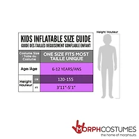 Costume Gonflable Pick Me Up de Zombie Unisexe pour enfants