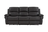 K-Living Danica high-grade Leather Power Recliner 3PCS Sofa Set in Brown with USB Outlet and Wireless Charger