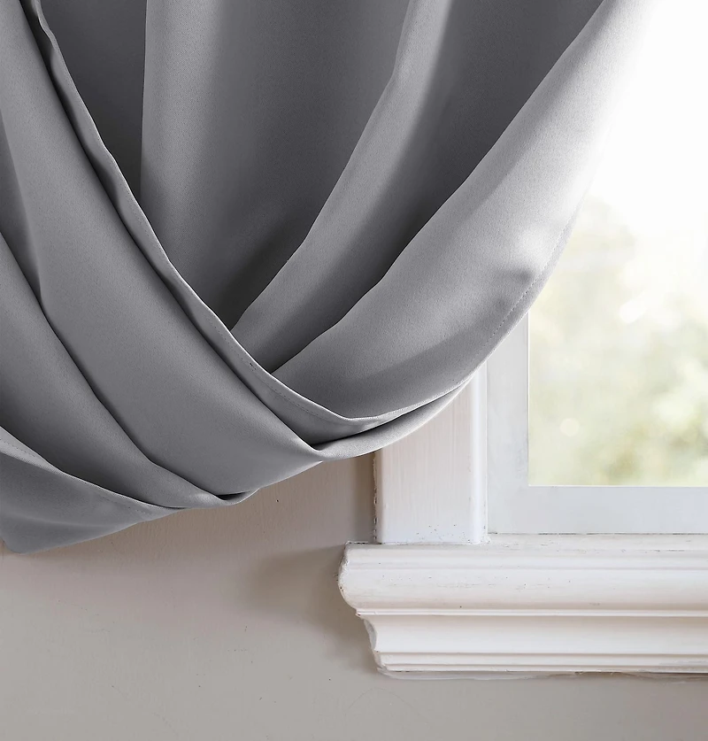 Solid Blackout Grommet Window Panel