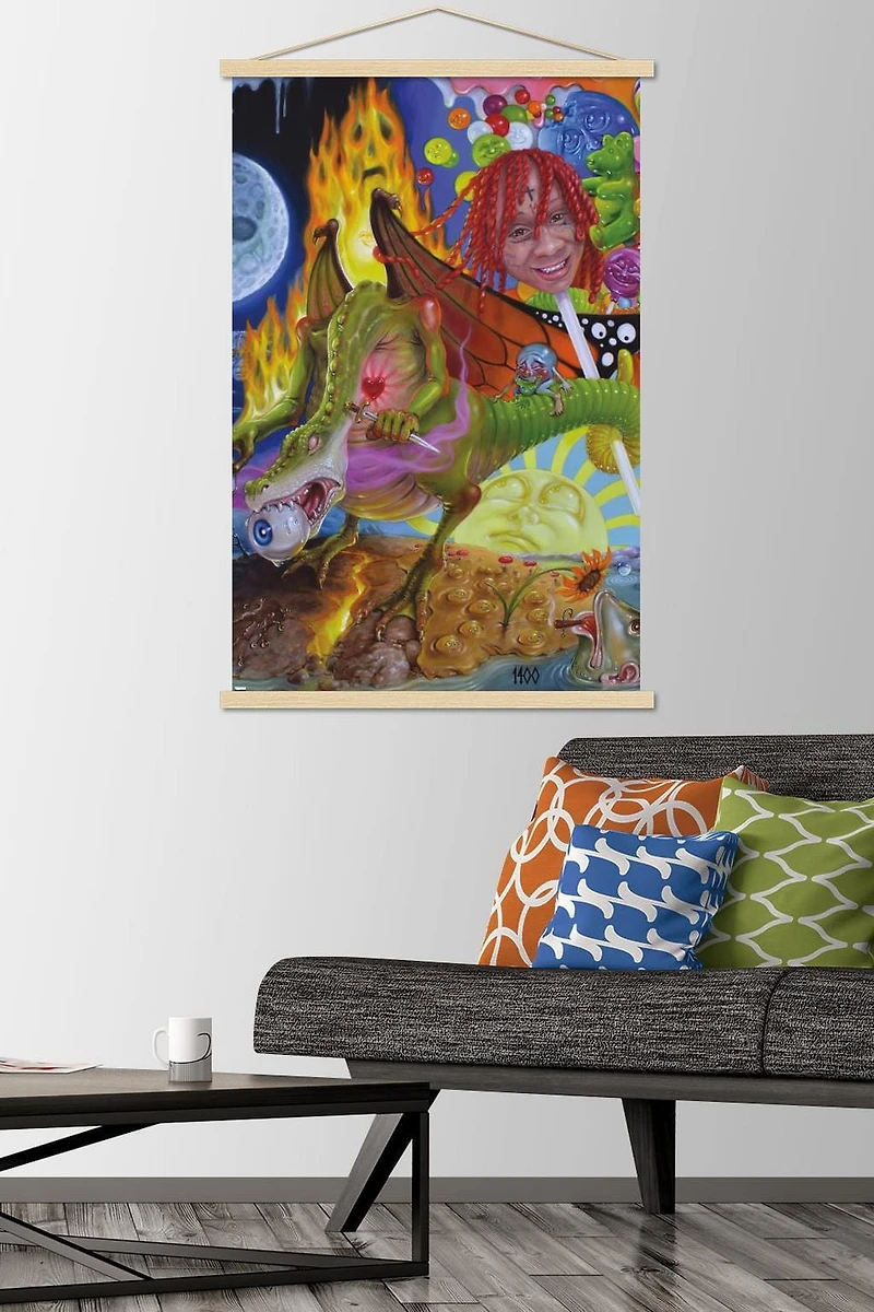 Trippie Redd - Trip at Knight Album Cover Wall Poster with Magnetic Frame