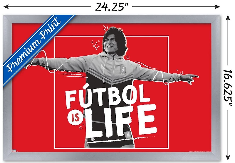 Ted Lasso - Futbol is Life Wall Poster, 22.375" x 34"