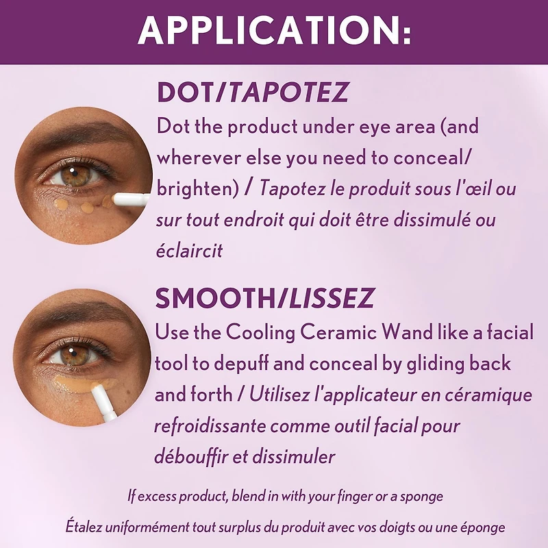 COVERGIRL Cache-cernes triple action Simply Ageless Enrichi d'un complexe hyaluronique, de vitamine C et de niacinamide Correcteur rafraîchissant