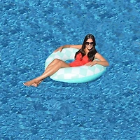 Bluescape 37.4" Checkered Pool Swim Ring