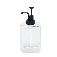 hometrends Glass Soap Dispenser with Oil Can Pump, Glass soap dispenser