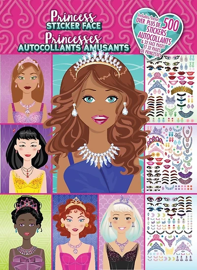 Princess Create a Face Sticker Book