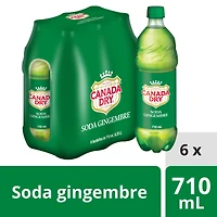 Soda gingembre Canada DryMD - Emballage de 6 bouteilles de 710 mL