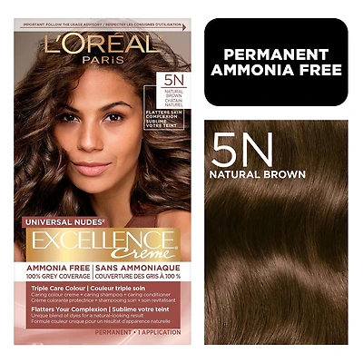 L'Oréal Paris Excellence Crème, Permanent Hair Dye, No Ammonia