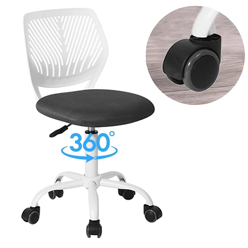 Homycasa Mesh Task Chair Office Chairs for Home Study Room Student with Ergonomic Breathable Seat