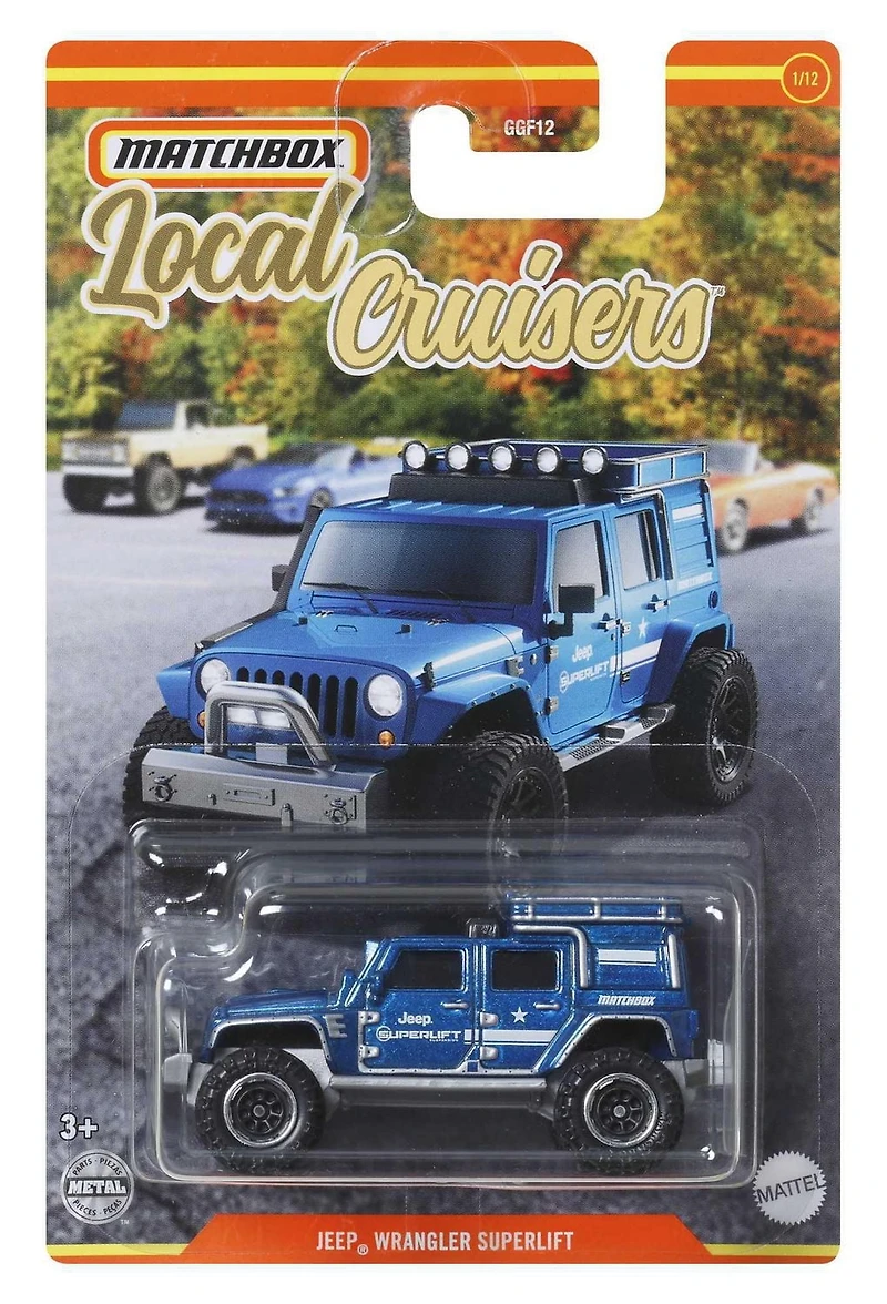 Matchbox Véhicule Jeep Wrangler Supelift échelle 1:64, collectionneurs/3 ans+