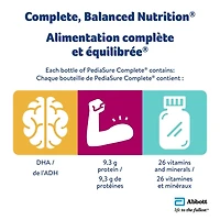 PediaSure Complete, Nutritional Supplement, Kids Nutritional Shake That Can Be Used As Breakfast Drink With Meal, Vanilla, 4 x 235-mL Bottles, 4 x 235 mL (4-pack)