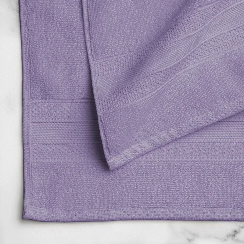 Ensemble de 6 serviettes bain unies hometrends, violet