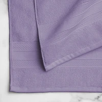 Ensemble de 6 serviettes bain unies hometrends, violet