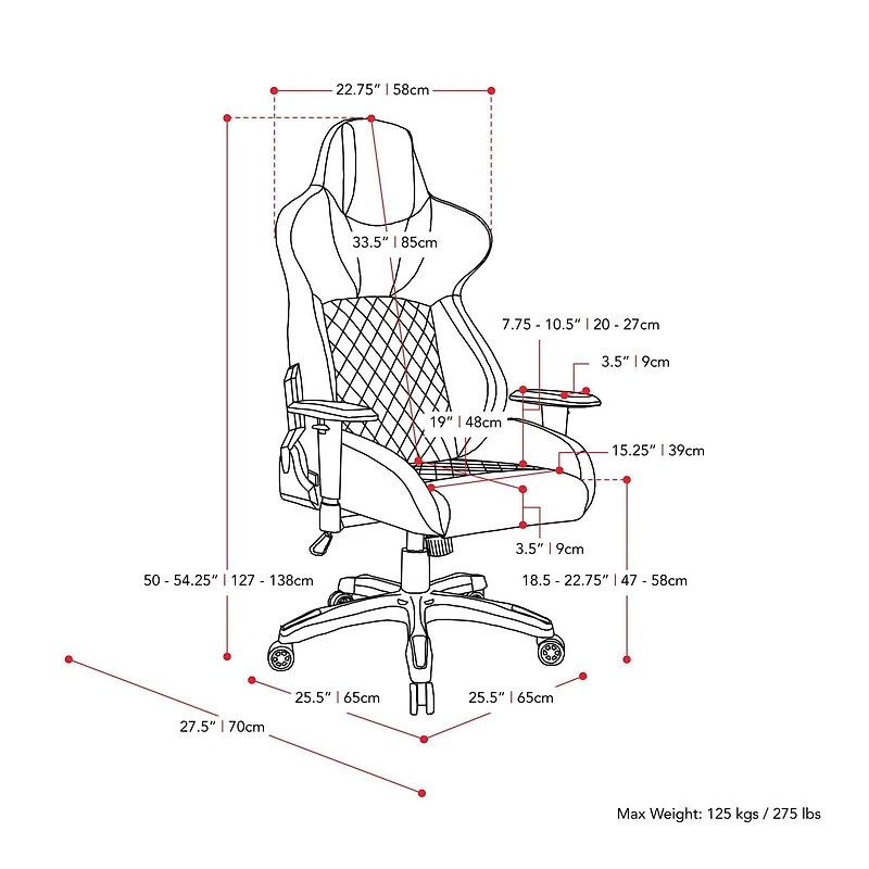 CorLiving Nightshade Gaming Chair