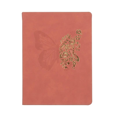 PG SUEDE DEBOSS FOIL JOURNAL, Pen+Gear Pink Suede Foil Butterfly Journal