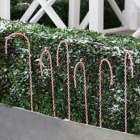 Holiday Time Twisty Candy Cane Christmas Yard Stake, Red and White, 25"