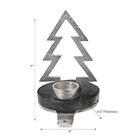 Christmas Tree With Tealight Stocking Holder