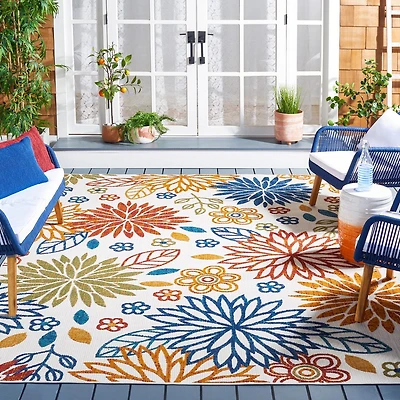 SAFAVIEH Cabana Siomha Tapis Intérieur/Extérieur Floral