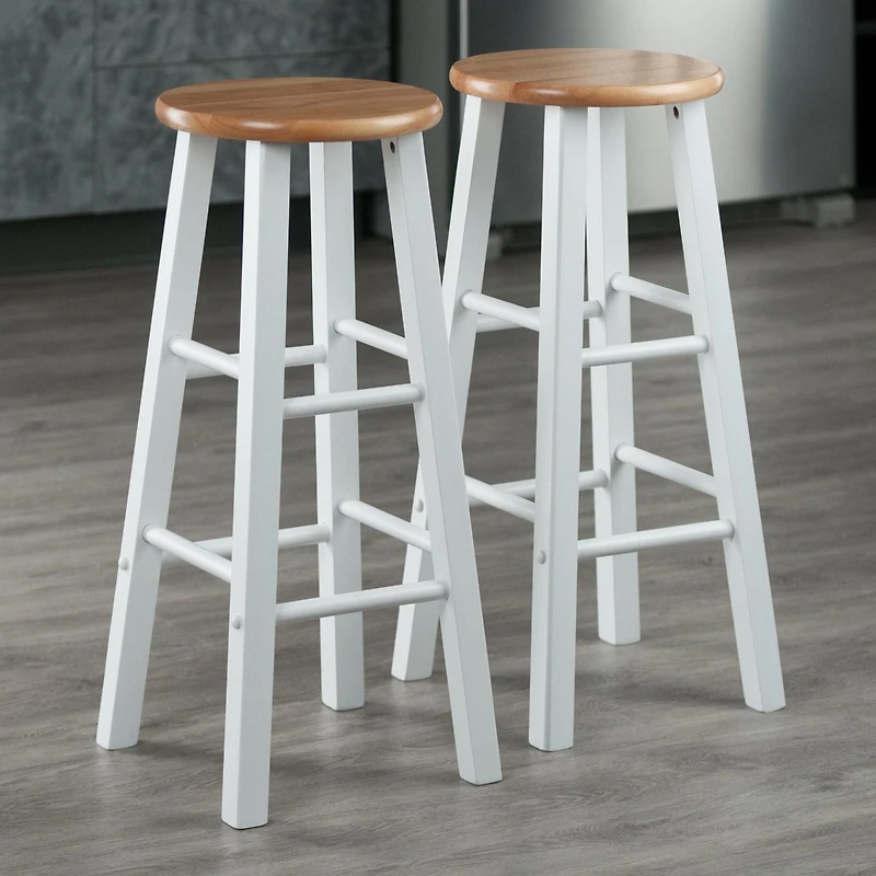 Winsome Element 29" Bar stool Natural/White