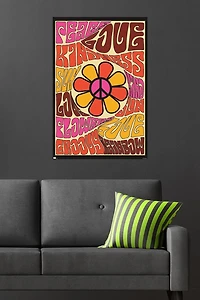 Peace, Love, and Kindness Wall Poster, 22.375" x 34"