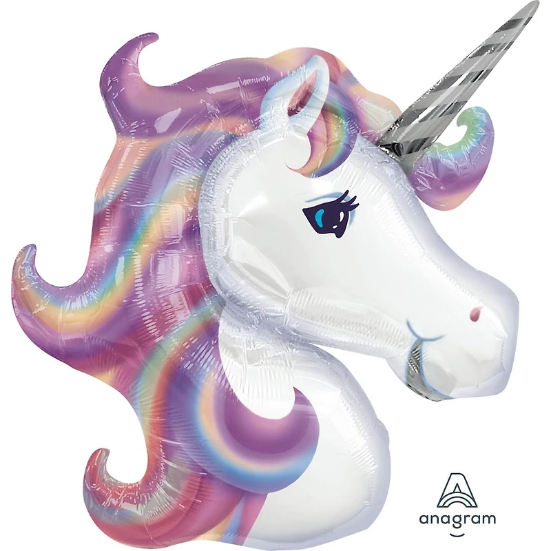 Ballon Party-Eh! d'Anagram International en pastel en forme d'Unicorne Tous les âges