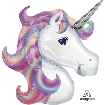 Ballon Party-Eh! d'Anagram International en pastel en forme d'Unicorne Tous les âges