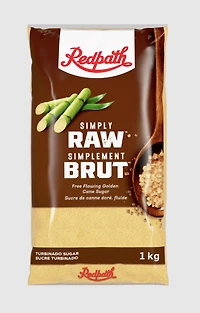 Redpath Simplement Brut Sucre jaune doré fluide 1KG