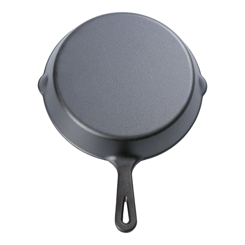 Mainstays 10.5" Round Non-Stick Pre-Seasoned Cast Iron Skillet, Black, Hand Wash Only