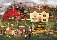 Buffalo Games - Charles Wysocki - Fireside Companions - 300 Piece Jigsaw Puzzle
