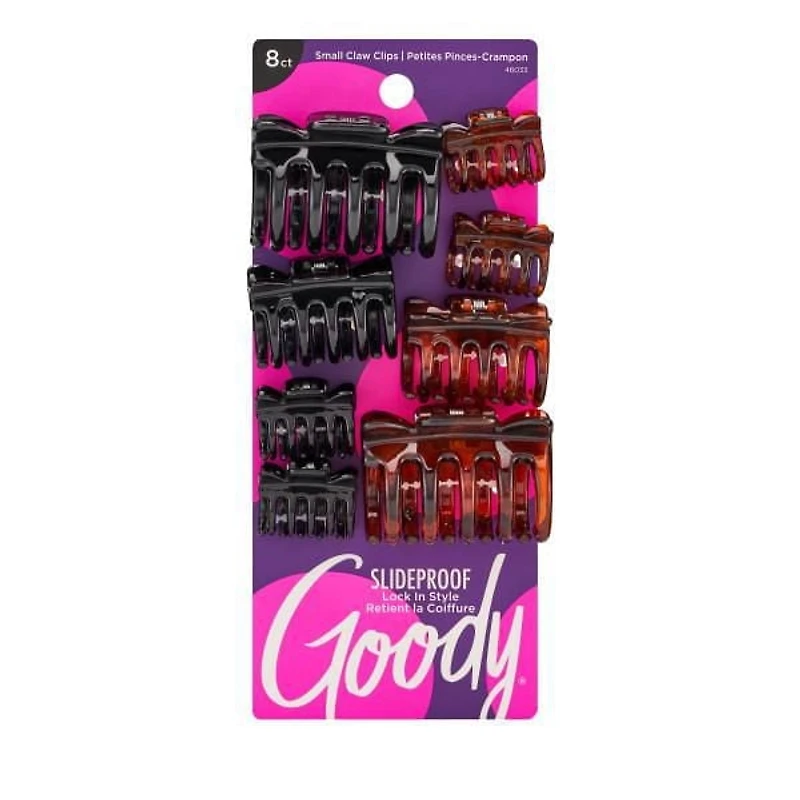 Goody Classics Assorted Claw Clips - Bow Tie Top - 8Ct