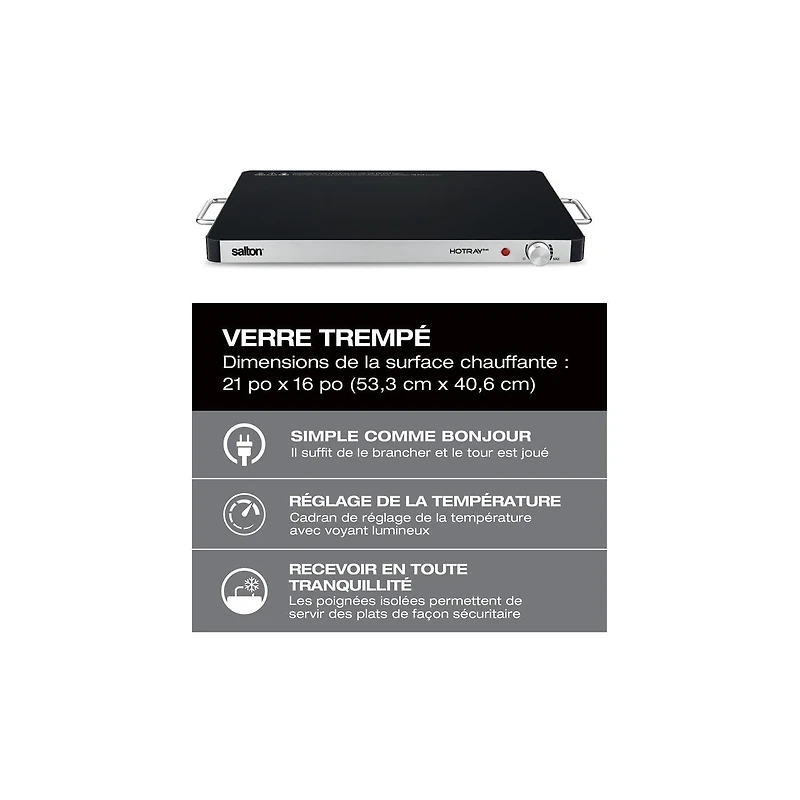 Très Grand Chauffe -plat Hotray Salton