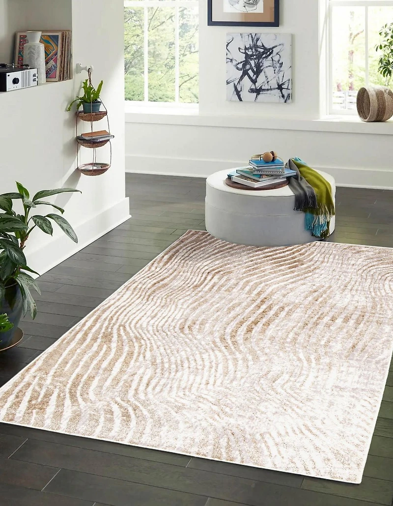 ECARPET Kamala Contemporary/Modern Area Rug for living room, bedroom, dining room, entrance, hallway and more.