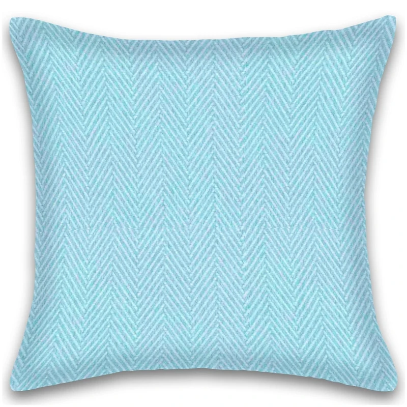 Herringbone Stripe Cotton Cushions Set of 2 Poly Filled With Zipper Machine Washable