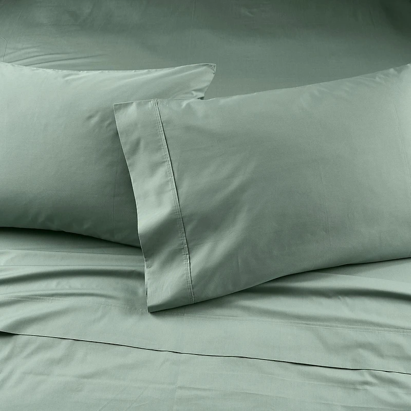 Better Homes & Gardens 300 Thread Count Cool & Crisp 4-Piece Cotton Percale Sheet Set, King Sheet Set