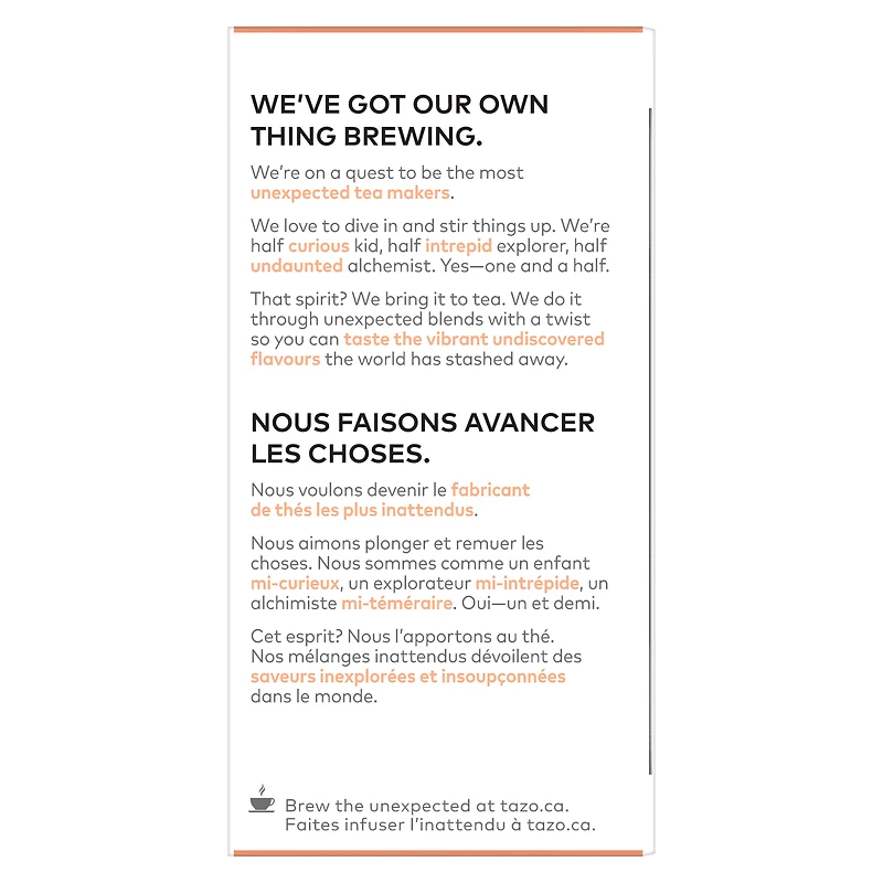 TAZO Wild Sweet Orange Herbal Tea