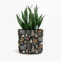 Tissu au mètre en coton Fabric Creations: AVENTURE DE NOËL NOIR