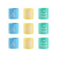 Tout pour célébrer ! Ressorts, 9 pièces, Pâques, article fantaisie, PVC