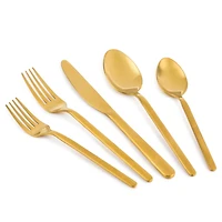 Thyme & Table Barca Gold 20-Piece Flatware Set, Service for 4, Flatware Set