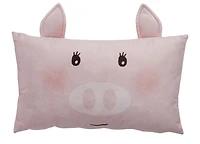 Covers & Co Coussin 144 fils 100% coton Rose Piggy 12x20