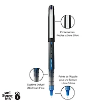 uniball™ Vision Needle Rollerball Pens, Micro Point (0.5mm), Blue, 5 Pack