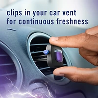 Febreze Car Air Freshener, Odor-Fighting Automotive Vent Clip, Midnight Storm Scent, 4ML