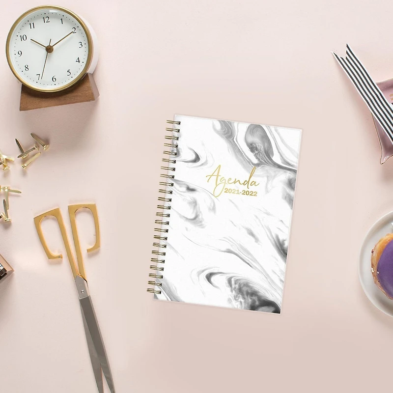 Blue Sky Marble Medium Weekly/Monthly Planner for 2021-2022