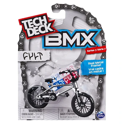 Tech Deck - Finger BMX – Cult – Argent/Noir – Séries 7