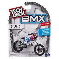 Tech Deck - Finger BMX – Cult – Argent/Noir – Séries 7
