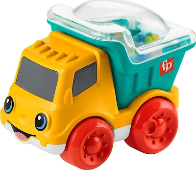 Fisher-Price Poppity Pop Dump Truck Push-Along Toy Ball Popper Vehicle for Infants
