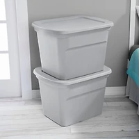 Sterilite Boîte 68L - Argent 68L, Argent