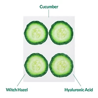Soo'Ae Hydrating Cucumber Slice Mask, Soothing + Targeted Hydration