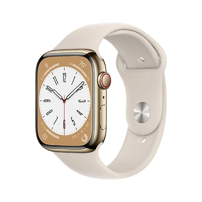 Apple Watch Series 8 + Cellular en acier inoxydable graphite