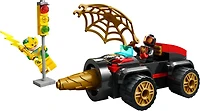 LEGO Marvel Drill Spinner Vehicle, Miles "Spin" Morales Car with 2 Minifigures, Marvel Toy from Disney+ TV Series Spidey and His Amazing Friends, Gift for Kids, Spider-Man Toy for 4-6 Year Olds, 10792, Includes 58 Pieces, Ages 4+